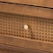 Baxton Studio Ramiel MidCentury Modern Ash Walnut Finished Wood and Rattan 6Drawer Dresser 215-12427-ZORO - alternate 3